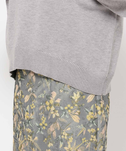 mysty woman（ミスティウーマン）の「花刺繍プチハイニット 640149（ニット/セーター・レディース・オフホワイト/グレー/ブラック・FREE）」の7枚目の写真