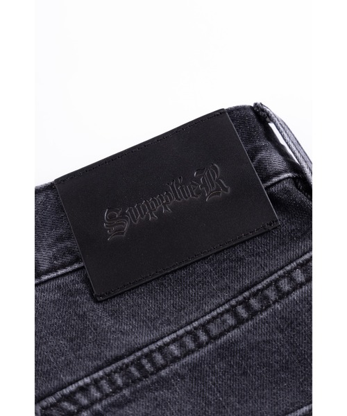 SUPPLIER（サプライヤー）の「バギーデニム｜Curve Switching Baggy Denim Pants｜SUPPLIER（デニムパンツ・メンズ・ブラック・MEDIUM/SMALL/X-LARGE/LARGE）」の4枚目の写真