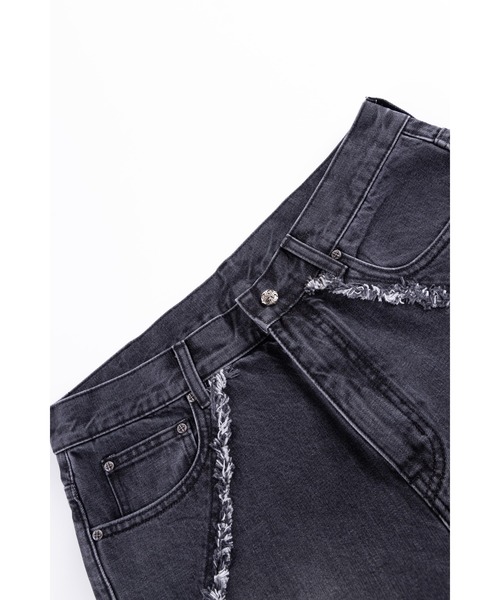SUPPLIER（サプライヤー）の「バギーデニム｜Curve Switching Baggy Denim Pants｜SUPPLIER（デニムパンツ・メンズ・ブラック・MEDIUM/SMALL/X-LARGE/LARGE）」の5枚目の写真