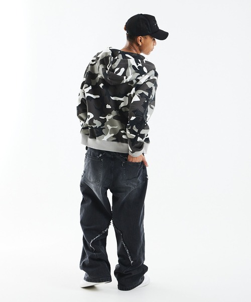SUPPLIER（サプライヤー）の「バギーデニム｜Curve Switching Baggy Denim Pants｜SUPPLIER（デニムパンツ・メンズ・ブラック・MEDIUM/SMALL/X-LARGE/LARGE）」の10枚目の写真