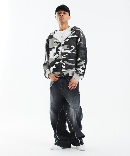 SUPPLIER（サプライヤー）の「バギーデニム｜Curve Switching Baggy Denim Pants｜SUPPLIER（デニムパンツ・メンズ・ブラック・MEDIUM/SMALL/X-LARGE/LARGE）」の9枚目の写真