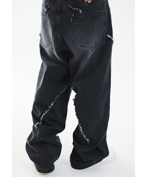 SUPPLIER（サプライヤー）の「バギーデニム｜Curve Switching Baggy Denim Pants｜SUPPLIER（デニムパンツ・メンズ・ブラック・MEDIUM/SMALL/X-LARGE/LARGE）」の13枚目の写真