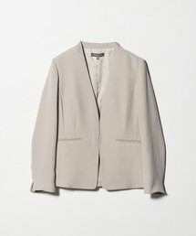 A DAY IN THE LIFE UNITED ARROWS（アデイインザライフユナイテッドアローズ）の「ダブルクロス Vネックジャケット ‐セットアップ対応・ ウォッシャブル‐ ＜A DAY IN THE LIFE＞（ノーカラージャケット）」