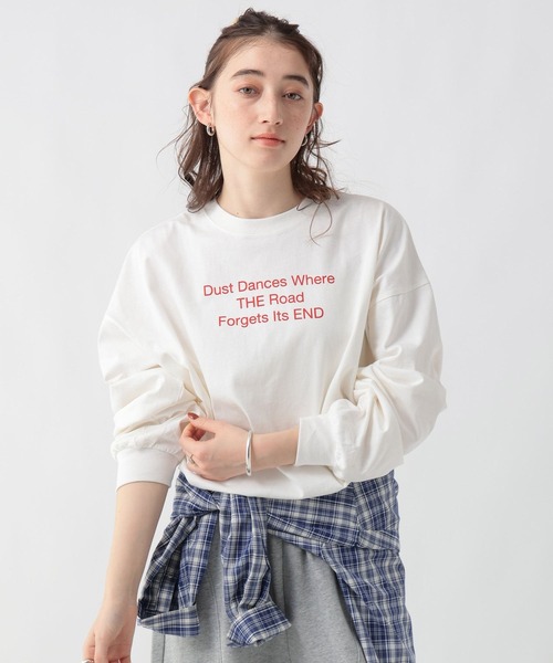 GEORGE'S(ジョージズ)の「アソートプリントロンT(Tシャツ/カットソー・レディース・ホワイト×レッド/ホワイト×グリーン/ホワイト×ブルー・FREE)」の7枚目の写真