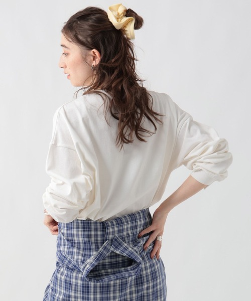 GEORGE'S(ジョージズ)の「アソートプリントロンT(Tシャツ/カットソー・レディース・ホワイト×レッド/ホワイト×グリーン/ホワイト×ブルー・FREE)」の9枚目の写真
