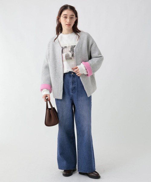 GEORGE'S(ジョージズ)の「アソートプリントロンT(Tシャツ/カットソー・レディース・ホワイト×レッド/ホワイト×グリーン/ホワイト×ブルー・FREE)」の12枚目の写真