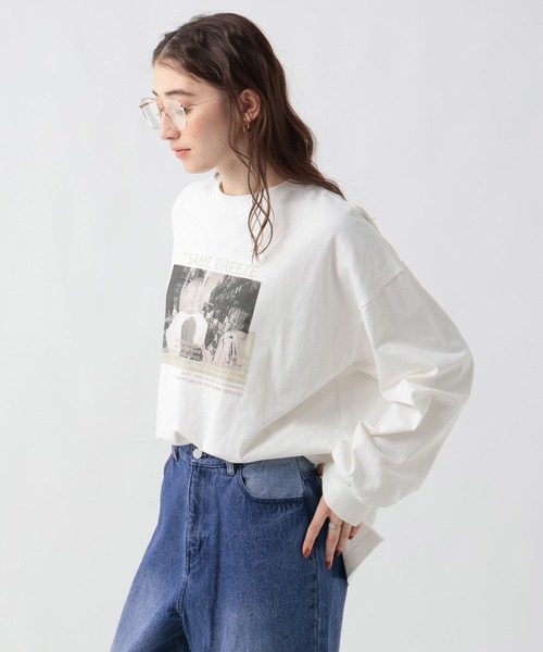 GEORGE'S(ジョージズ)の「アソートプリントロンT(Tシャツ/カットソー・レディース・ホワイト×レッド/ホワイト×グリーン/ホワイト×ブルー・FREE)」の14枚目の写真