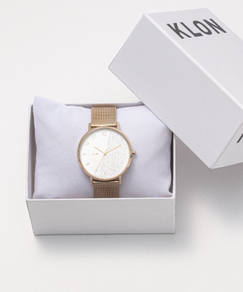 KLON(クローン)の「KLON CONNECTION HALFGRAIN LATTER GOLD EDITION 38mm(アナログ腕時計・レディース・ゴールド・FREE)」の6枚目の写真
