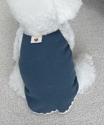 Dalfwin（ダールフィン）の「ペットウェア BEARラベル付きレーストリムキャミソール（ペットウェア）」