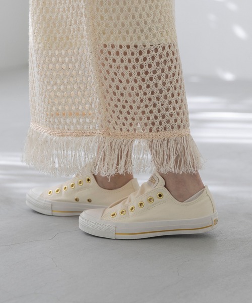 CONVERSE(コンバース)の「CONVERSE ALL STAR GOLDSTRIPE SLIP OX コンバース オールスター ゴールドストライプ スリップ(スニーカー・レディース・アイボリー/ダークブラウン/ブラック・22.5cm/22.0cm/24.5cm/24.0cm/23.5cm/23.0cm/26.0cm/25.5cm/25.0cm)」の8枚目の写真