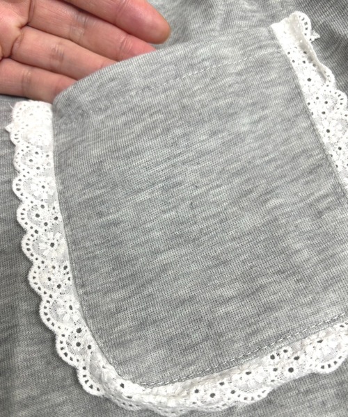 NANEA(ナネア)の「裾ドロスト レースサイドラインスウェットパンツ(スウェットパンツ・レディース・グレー/ブラック・LARGE/MEDIUM/SMALL)」の7枚目の写真