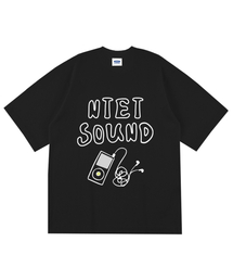 NTET（エンティーイーティー）の「サウンドオーバーサイズ半袖Tシャツブラック（Tシャツ/カットソー）」