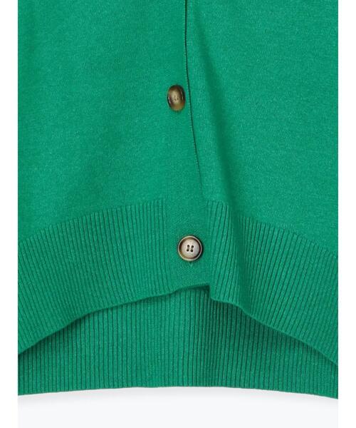 Lugnoncure(ルノンキュール)の「ソフトタッチニットVネックショートカーディガン(カーディガン/ボレロ・レディース・グリーン/ピンク/ブラック/グレー・F)」の13枚目の写真