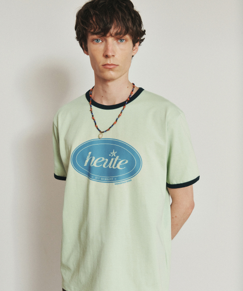 HEUTE(ホイテ)の「HET CIRCLE RINGER T-SHIRT (MINT)(Tシャツ/カットソー・メンズ・その他・M/L)」の1枚目の写真