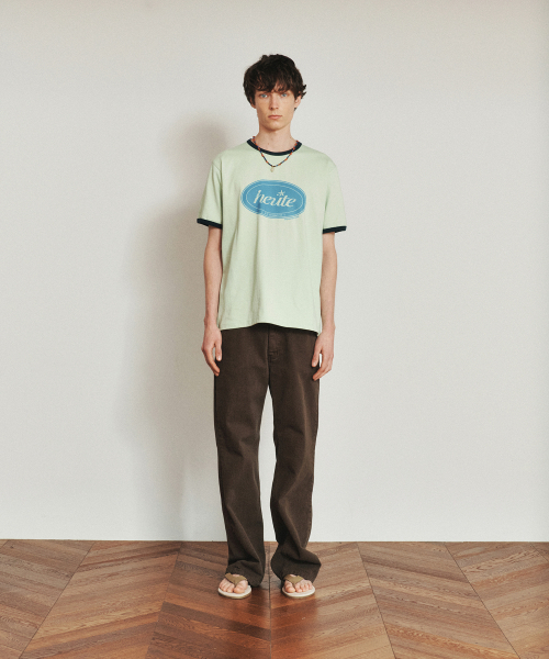 HEUTE(ホイテ)の「HET CIRCLE RINGER T-SHIRT (MINT)(Tシャツ/カットソー・メンズ・その他・M/L)」の2枚目の写真