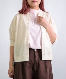 Tieasy（ティージー）の「[Tieasy] HDCS SNAP S/S CARDIGAN / ライトスラブ天竺 スナップカーディガン（カーディガン/ボレロ）」