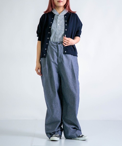 Tieasy（ティージー）の「[Tieasy] HDCS SNAP S/S CARDIGAN / ライトスラブ天竺 スナップカーディガン（カーディガン/ボレロ・レディース・ネイビー/ブラウン/レッド/アイボリー/アッシュグレー・1）」の11枚目の写真