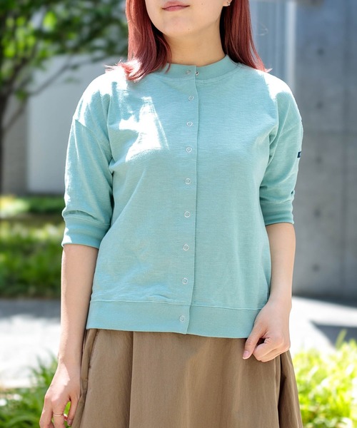 Tieasy] HDCS SNAP S/S CARDIGAN / ライトスラブ天竺 スナップ