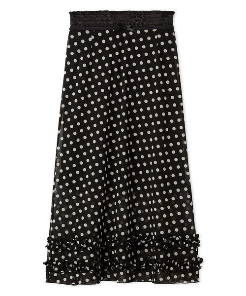 FURFUR（ファーファー）の「ミディナロースカート（スカート・レディース・ブラック/ホワイト/ピンク・F）」の2枚目の写真