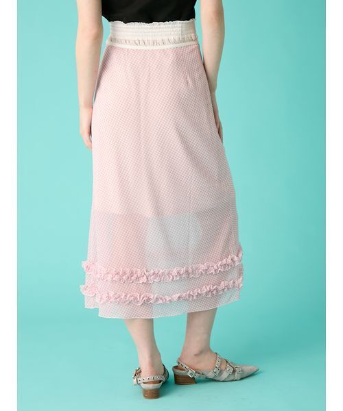 FURFUR（ファーファー）の「ミディナロースカート（スカート・レディース・ブラック/ホワイト/ピンク・F）」の7枚目の写真