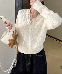 Mayree | 【LAMPOON】レイヤードケーブルニット(ニット/セーター)