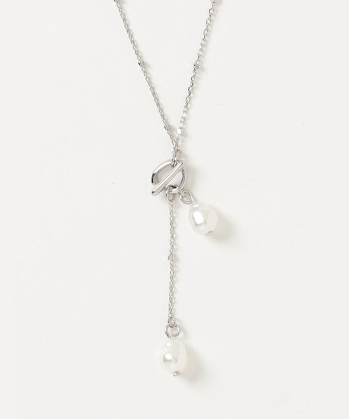 fredy emue（フレディエミュ）の「二段パールYネックレス（ネックレス・レディース・シルバー/ゴールド・FREE）」の7枚目の写真