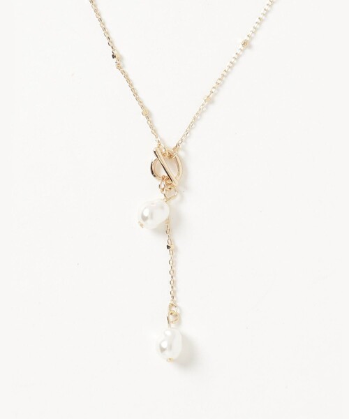 fredy emue（フレディエミュ）の「二段パールYネックレス（ネックレス・レディース・シルバー/ゴールド・FREE）」の8枚目の写真