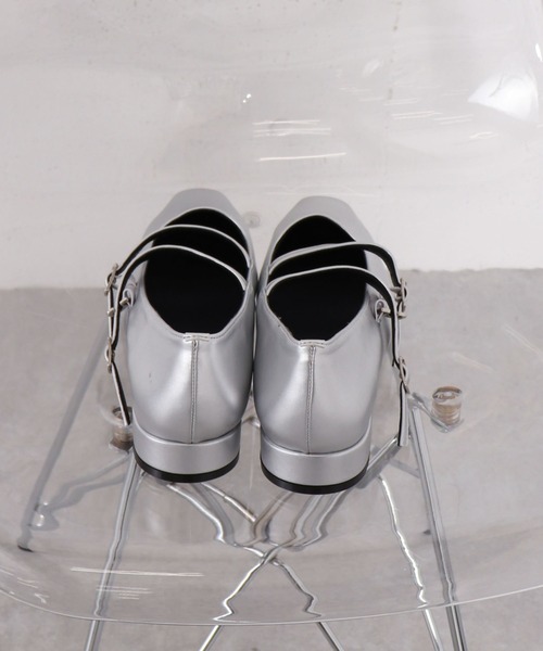 archives（アルシーヴ）の「２ストラップパンプス（パンプス・レディース・シルバーグレー/ブラック・MEDIUM/LARGE）」の5枚目の写真