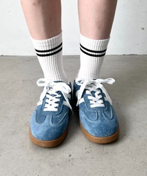 wears（ウェアーズ）の「６色展開 配色カジュアルダブルラインスニーカー（スニーカー）」