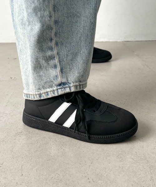 wears（ウェアーズ）の「６色展開 配色カジュアルダブルラインスニーカー（スニーカー・レディース・ホワイト/ライトグレー/ピンク/ブラウン/ブラック/ブルー・23.5cm/24.5cm）」の22枚目の写真