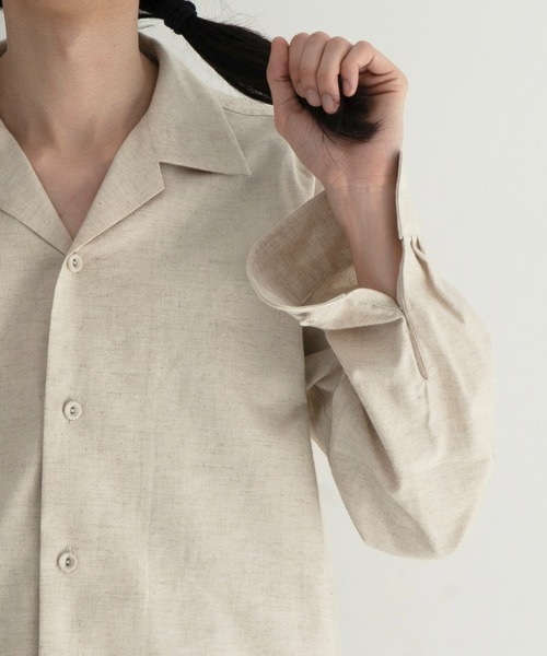 KAIKO（カイコー）の「KAIKO Afford（シャツ/ブラウス・メンズ・オフホワイト/ブラック・2）」の4枚目の写真