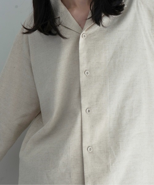 KAIKO（カイコー）の「KAIKO Afford（シャツ/ブラウス・メンズ・オフホワイト/ブラック・2）」の7枚目の写真