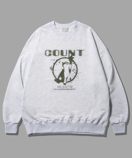 THE MILE（ザマイル）の「キャットスタカウントスウェットマンツーマン [オートミール]（スウェット・メンズ・その他・S/M/L/XL）」の2枚目の写真
