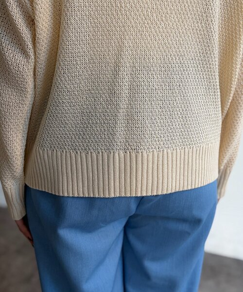 Chez toi（シェトワ）の「シアーニットプルオーバー（ニット/セーター・レディース・アイボリー/ピンク/チャコールグレー/ブルー・FREE）」の20枚目の写真