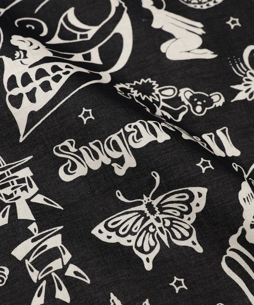 SUGARHILL（シュガーヒル）の「TATOO FLASH BANDANA（バンダナ/スカーフ・メンズ・その他/ブラック/ワインレッド・0）」の6枚目の写真