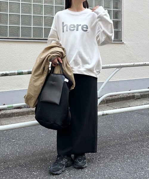 FRIPIER（フリピエ）の「《FRIPIER》ロゴスウェット（Tシャツ/カットソー・レディース・ネイビー/ホワイト・FREE）」の9枚目の写真