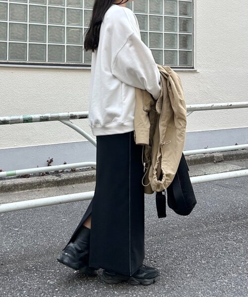 FRIPIER（フリピエ）の「《FRIPIER》ロゴスウェット（Tシャツ/カットソー・レディース・ネイビー/ホワイト・FREE）」の10枚目の写真