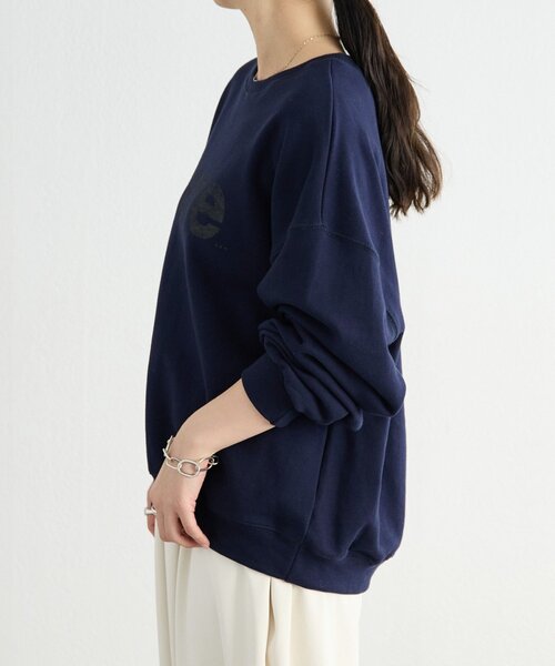 FRIPIER（フリピエ）の「《FRIPIER》ロゴスウェット（Tシャツ/カットソー・レディース・ネイビー/ホワイト・FREE）」の13枚目の写真