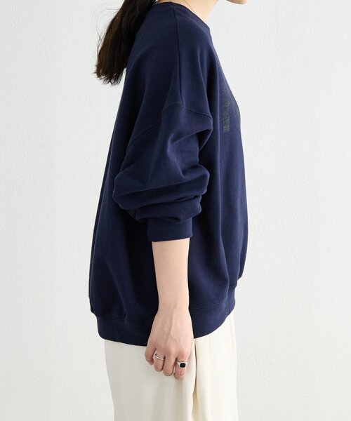 FRIPIER（フリピエ）の「《FRIPIER》ロゴスウェット（Tシャツ/カットソー・レディース・ネイビー/ホワイト・FREE）」の15枚目の写真