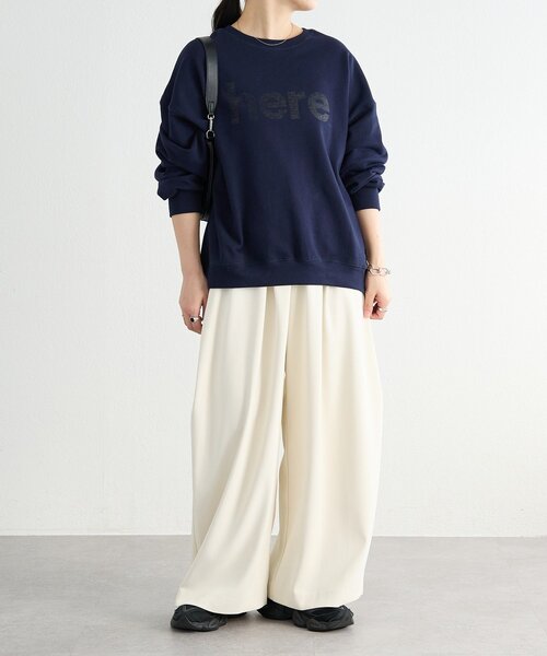 FRIPIER（フリピエ）の「《FRIPIER》ロゴスウェット（Tシャツ/カットソー・レディース・ネイビー/ホワイト・FREE）」の17枚目の写真