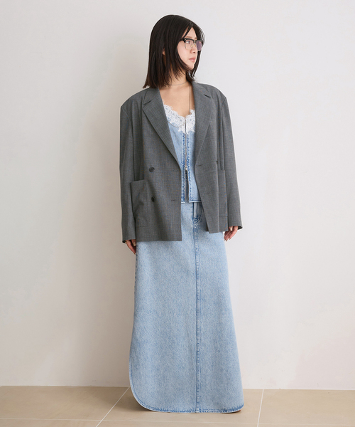 IENA LA BOUCLE（イエナラブークル）の「IENA LA BOUCLE ソフトデニムレースコンビキャミソール（キャミソール・レディース・ライトブルー・FREE）」の19枚目の写真