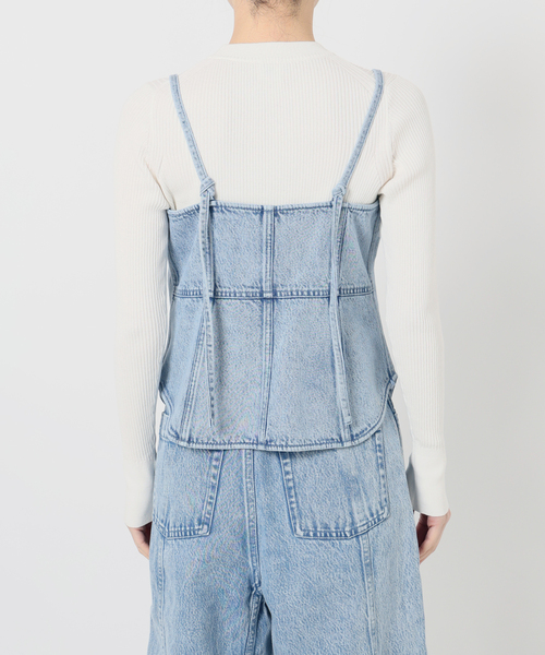 IENA LA BOUCLE（イエナラブークル）の「IENA LA BOUCLE ソフトデニムレースコンビキャミソール（キャミソール・レディース・ライトブルー・FREE）」の10枚目の写真
