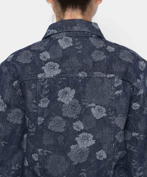 HARE（ハレ）の「フラワーガラデニムジャケット(HARE)（デニムジャケット・レディース・ブラック/ブルー・FREE）」の19枚目の写真