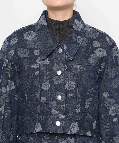 HARE（ハレ）の「フラワーガラデニムジャケット(HARE)（デニムジャケット・レディース・ブラック/ブルー・FREE）」の15枚目の写真