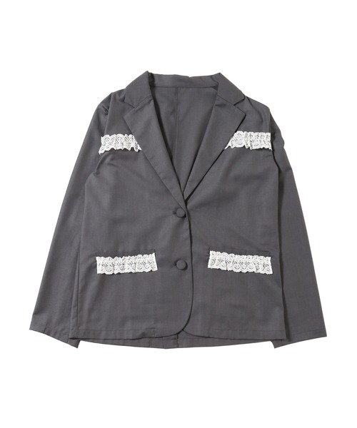 WC（ダブル シー）の「レースポイントオーバージャケット（テーラードジャケット・レディース・グレー/ブラック・FREE）」の20枚目の写真