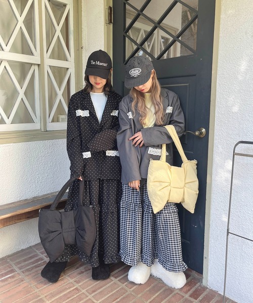 WC（ダブル シー）の「レースポイントオーバージャケット（テーラードジャケット・レディース・グレー/ブラック・FREE）」の17枚目の写真