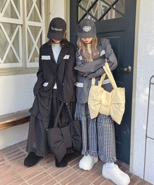 WC（ダブル シー）の「レースポイントオーバージャケット（テーラードジャケット・レディース・グレー/ブラック・FREE）」の18枚目の写真