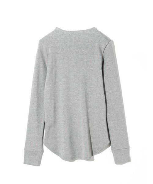 MIDIUMISOLID(ミディウミソリッド)の「MIDIUMISOLID for Ladies リブヘンリーネックプルオーバー(Tシャツ/カットソー・レディース・ブラック/ライトグレー/キナリ・FREE)」の21枚目の写真