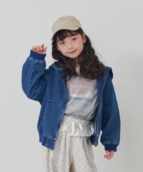 セール】【KIDS】フードデニムジャケット【FOX×TYPY】《ジュニアサイズ