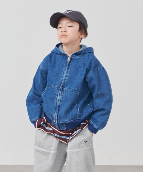 セール】【KIDS】フードデニムジャケット【FOX×TYPY】《ジュニアサイズ